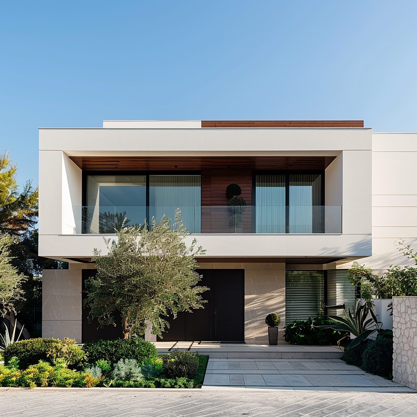 house with black door black door