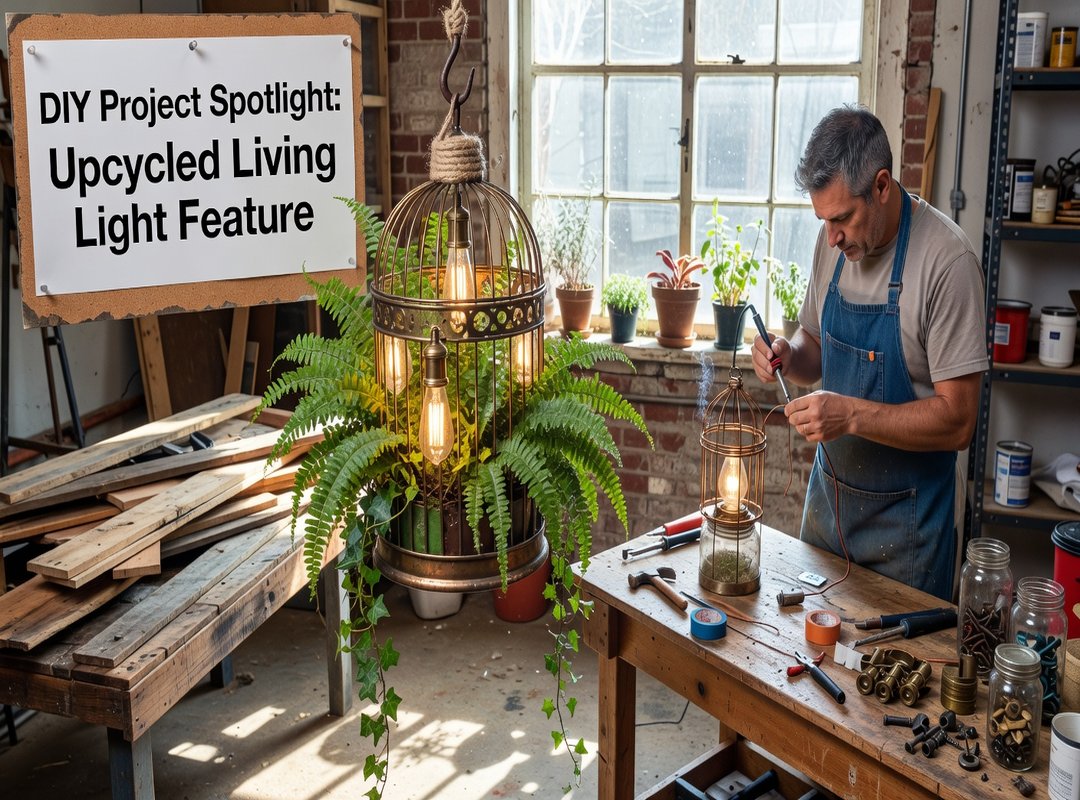 DIY Project Spotlight: The Upcycled 'Living Light' Feature